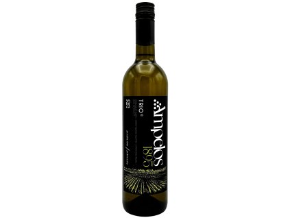 TRIO® cuvée 2023 pozdní sběr AMPELOS - bílé víno, polosuché