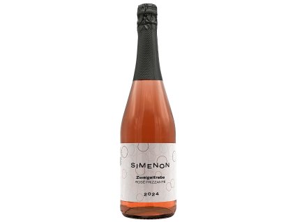 Zweigeltrebe ROSÉ FRIZZANTE 2024 zemské SIMENON - růžové víno, perlivé, polosuché