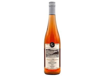 Merlot Rosé 2023 výběr z hroznů VINICE HNANICE - růžové víno, polosuché