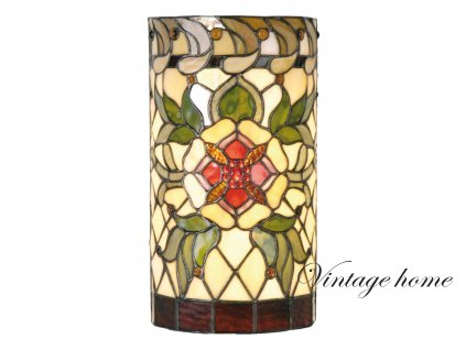 Nástěnná lampa Tiffany Majestic Flower - 20*11*36 cm 2x E14 / Max 40W