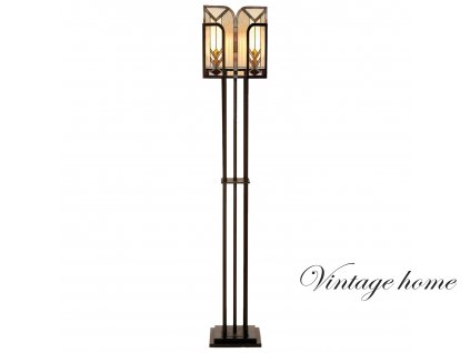 Stojací  lampa Tiffany Old New York - 35*28*182 cm E27/max 1*60W