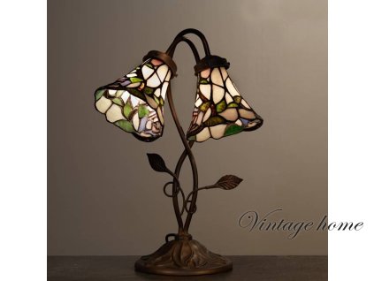 Stolní lampa Tiffany - 34*28*47 cm 2x E14 / Max 40W
