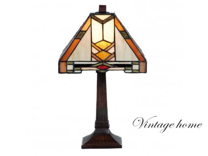 Stolní lampa Tiffany Old New York -  22*22*38 cm E14/max 1*40W