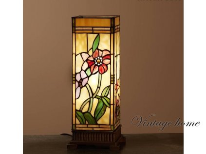 Stolní lampa Tiffany Flower Field - 18*45 cm 1x E27 / Max 60W