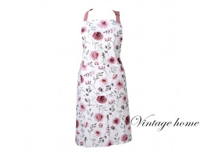 rur41 kitchen apron 7085 cm pink cotton roses bbq apron