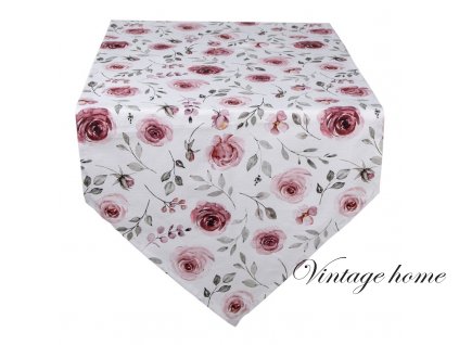 rur65 table runner 50160 cm pink cotton roses tablecloth table cover