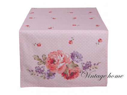 dtr64 table runner 50140 cm white pink green cotton roses rectangle tablecloth table cover