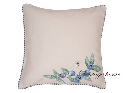 bbf21 throw pillow 4040 cm beige blue cotton blueberries throw pillow cover
