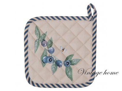 bbf45 pot holder 2020 cm beige blue cotton square oven glove