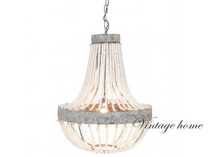 5lmp197 pendant lamp o 54x72 cm grey iron wood