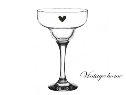 6gl4375 martini glass 200 ml glass heart