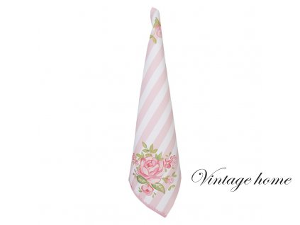 swr42 2 tea towel 50x70 cm pink cotton roses