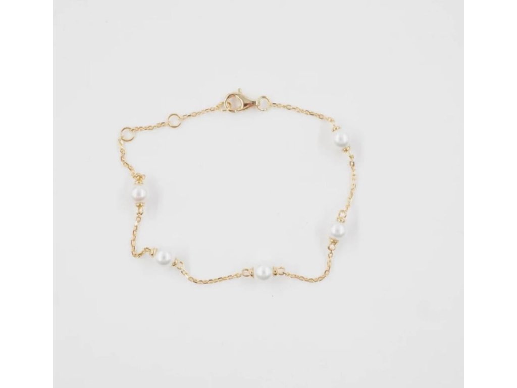 stribrny naramek stribro 925 1000 perlicky 235988621