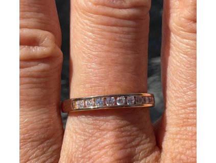 stribrny prsten jednorady se zirkony 237940082