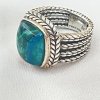Stříbrný prsten s Chryzokol zn Jai John Hardy