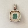 Stříbrný přívěs stříbro 925/1000 a zelený kámen