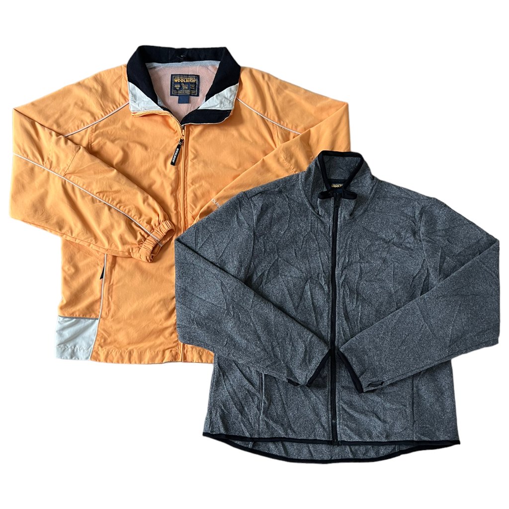 woolrich vintage zimní přechodná bunda s vložkou oranžová 9