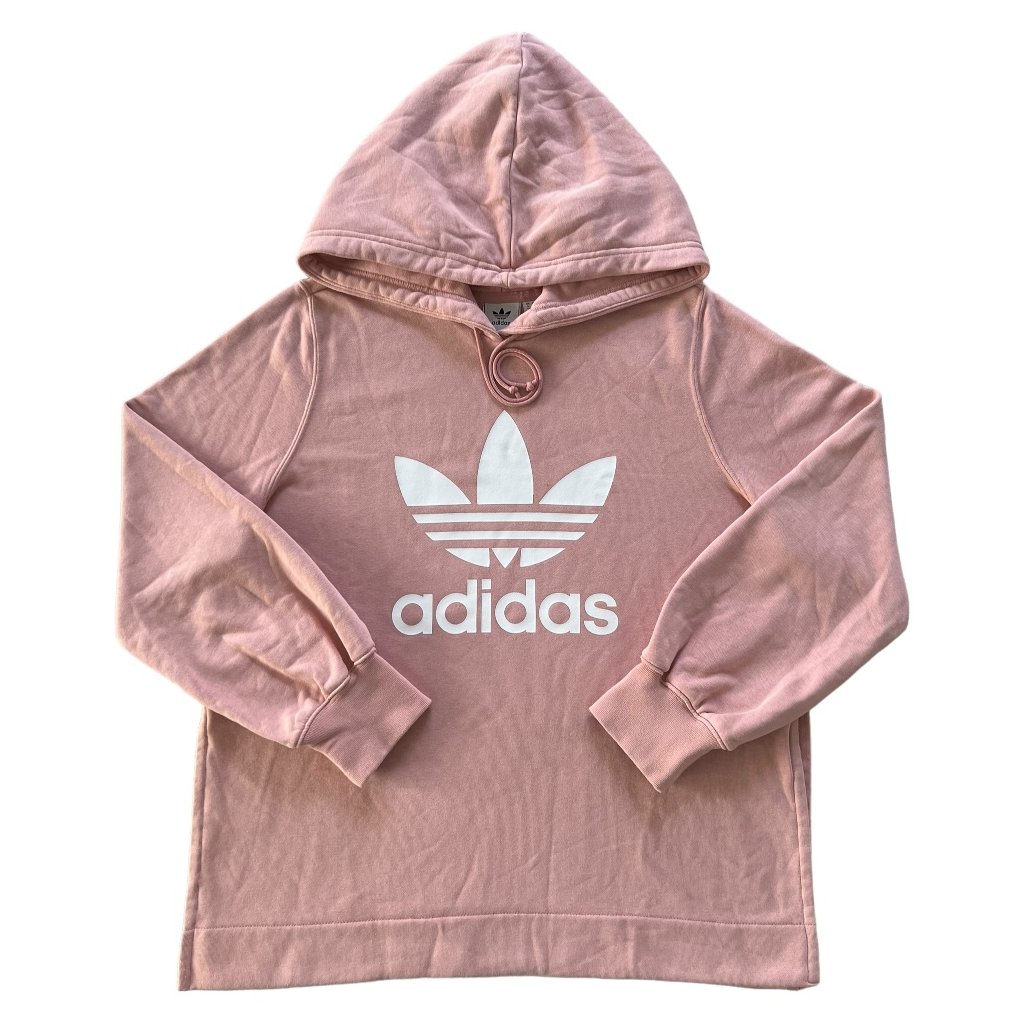 Adidas originals mikina online trefoil pink hoodie