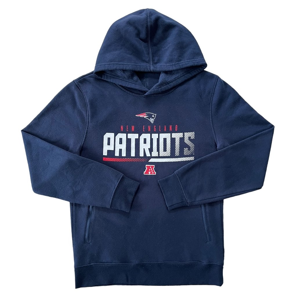 nfl hoodie mikina new england patriots tmavě modrá