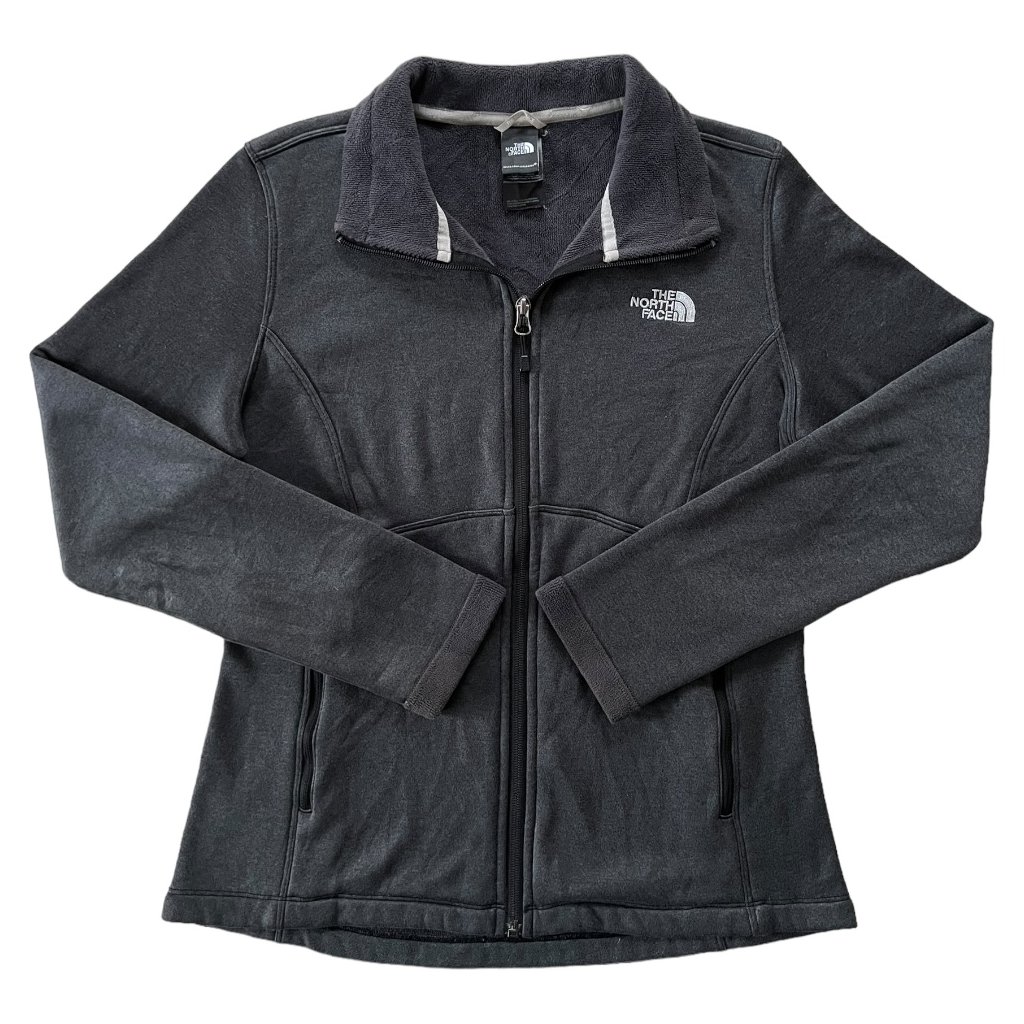 the north face zipper mikina šedá