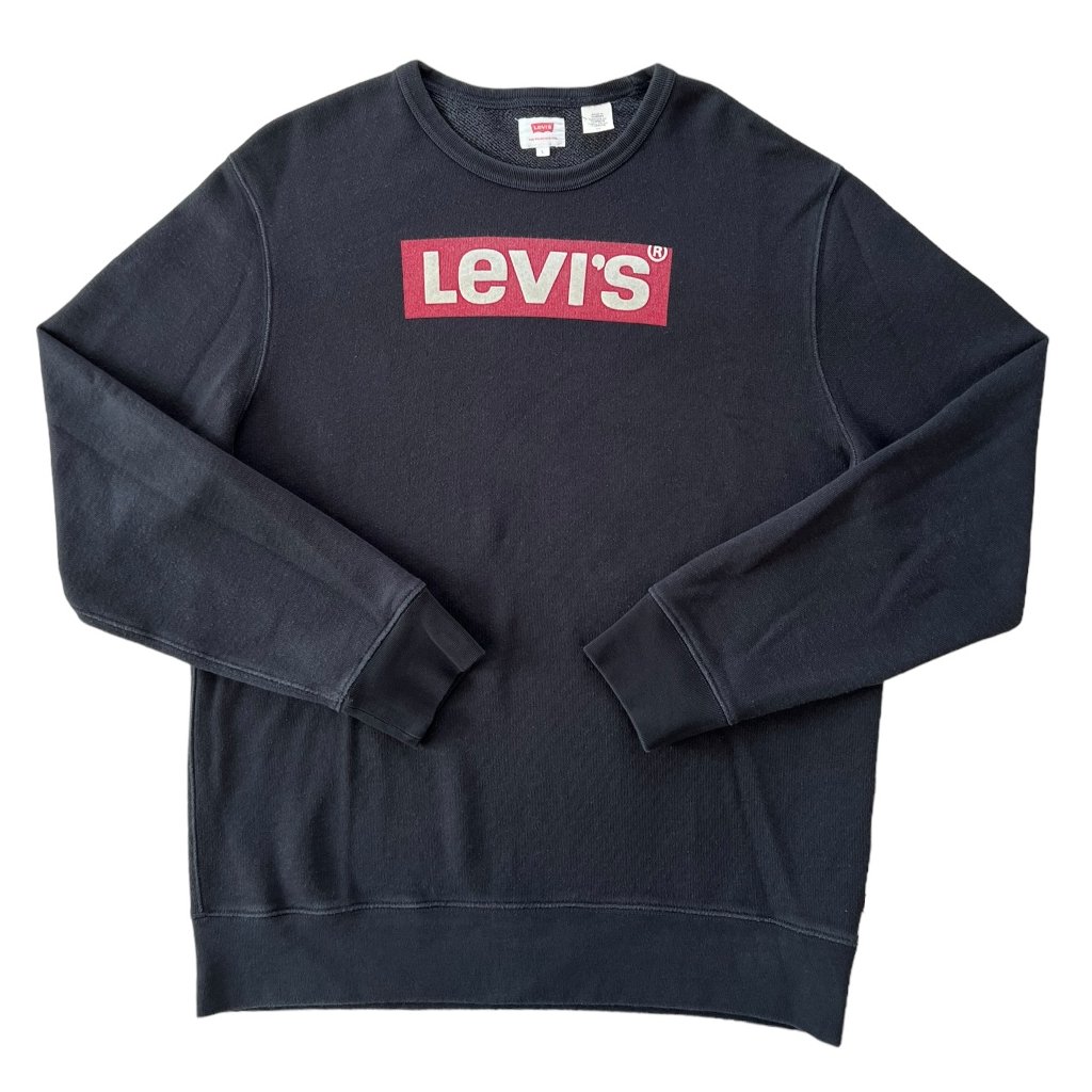 levi's crewneck mikina černá