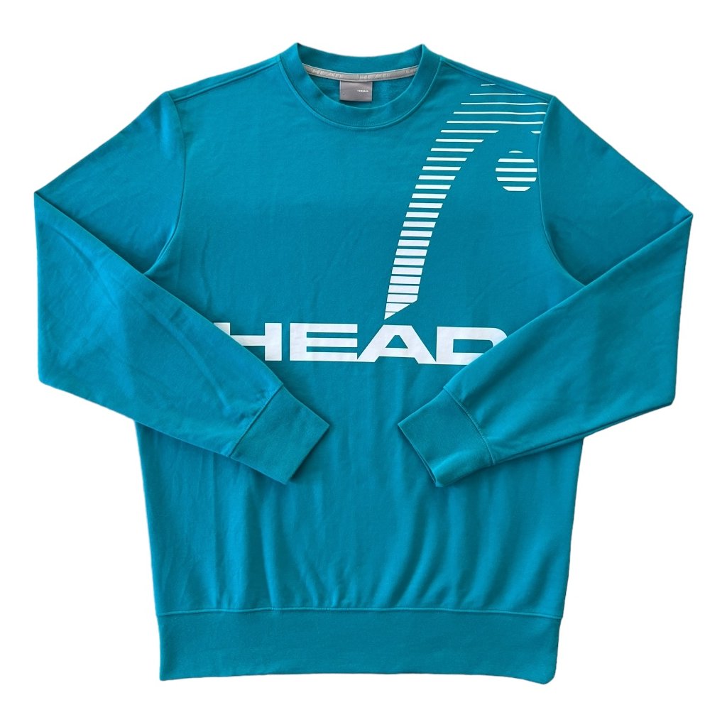 head crewneck mikina modrá