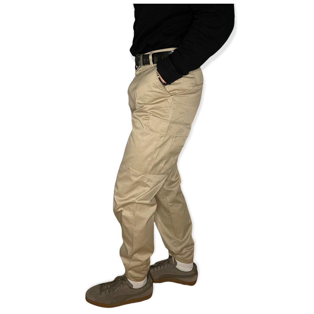 vintage safari camel cargo pants kalhoty 7