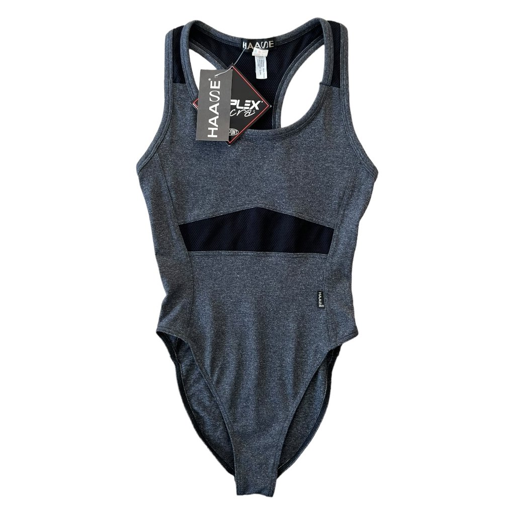 haase vintage dámské sportovní body šedé 1