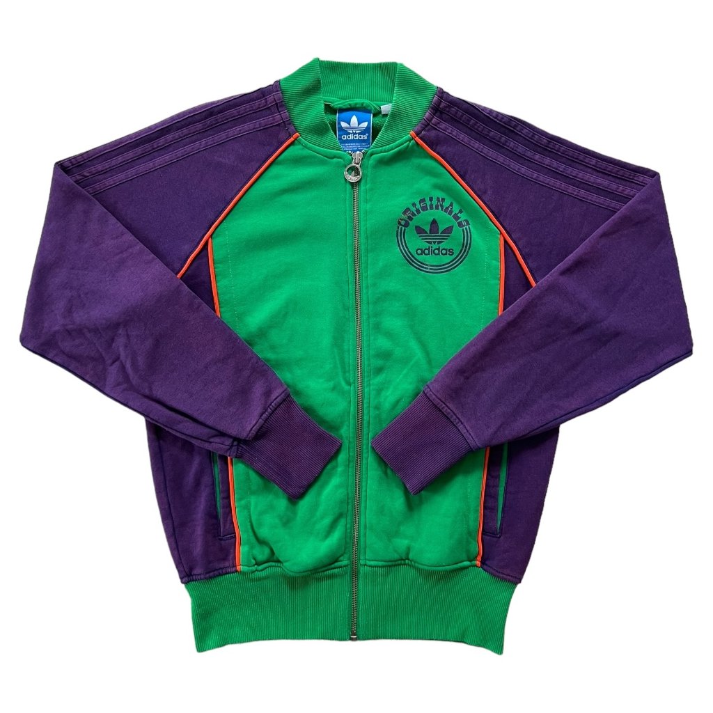 adidas originals vintage zipper mikina zelená 1