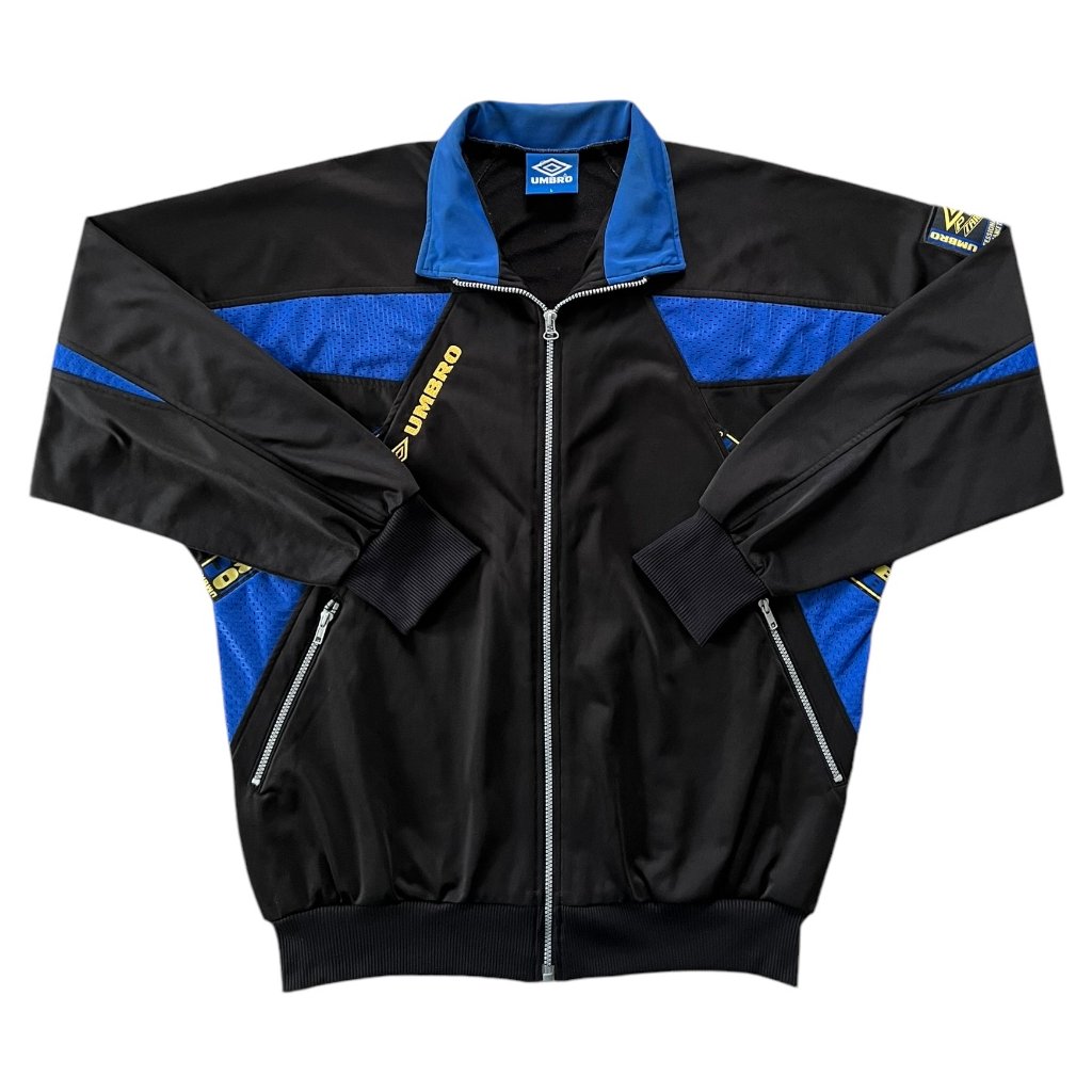 umbro vintage zipper mikina modrá černá 1