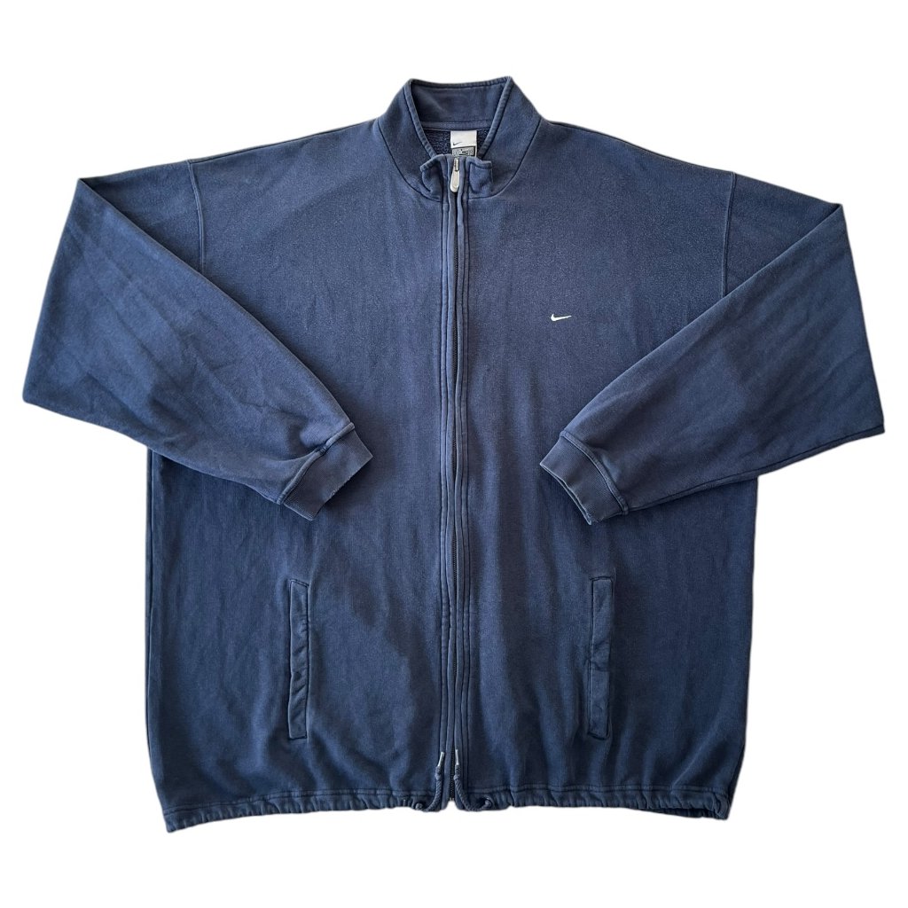 nike vintage zipper mikina modrá 1