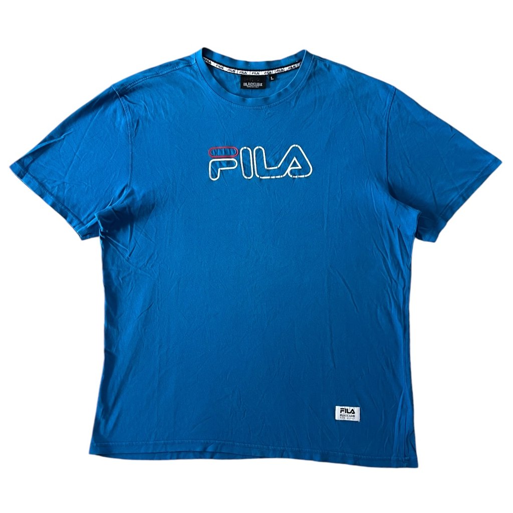 fila vintage triko modré 1