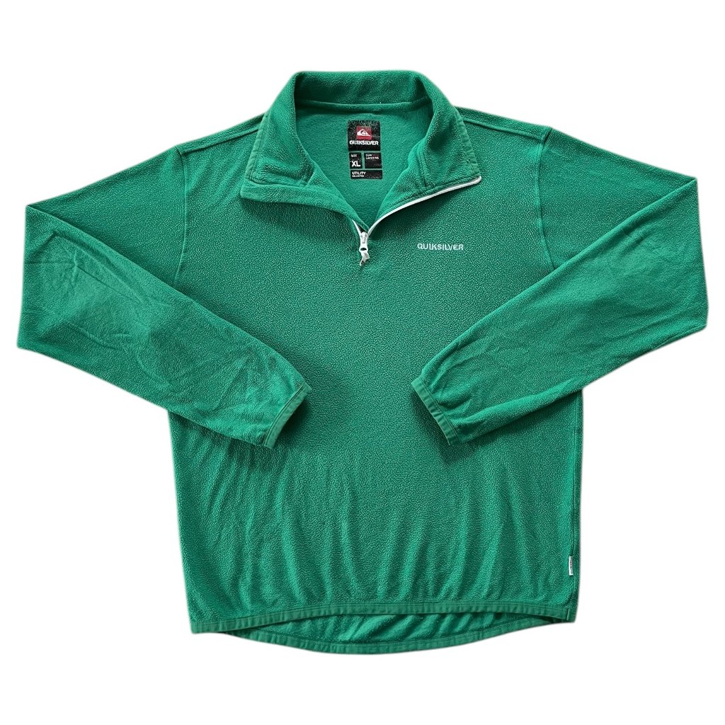 quiksilver fleece mikina na 1:4 zip zelená 1
