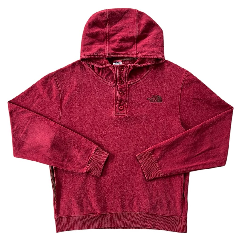 the north face mikina na 1:4 zip hoodie vínová 1