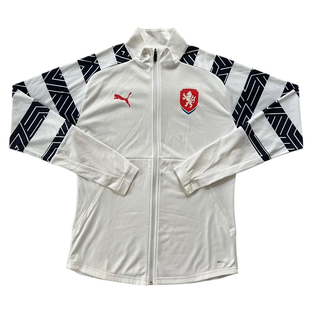 puma zipper mikina bílá 1