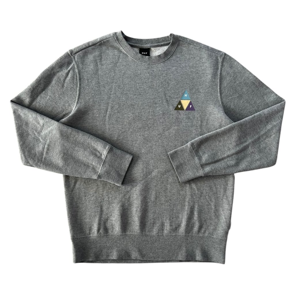 huf crewneck mikina šedá 1