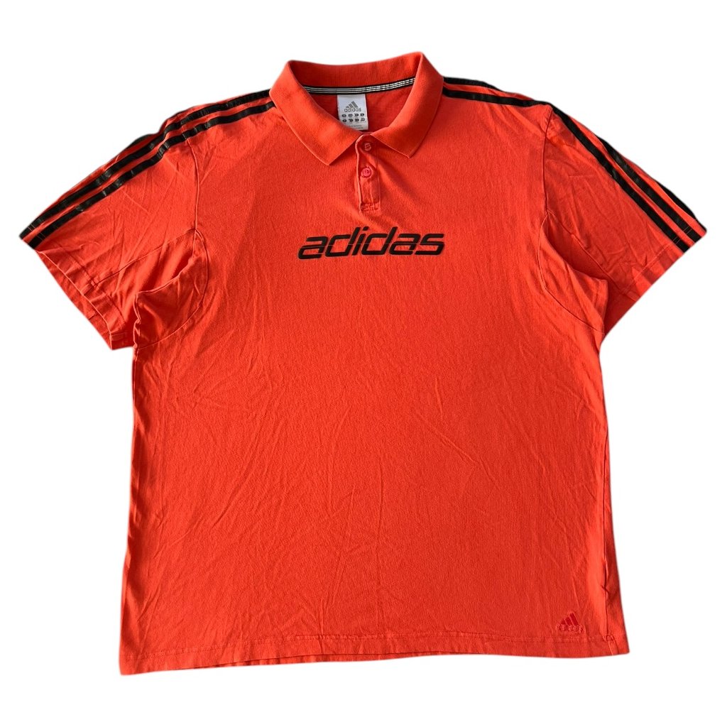adidas vintage polo triko oranžové 1