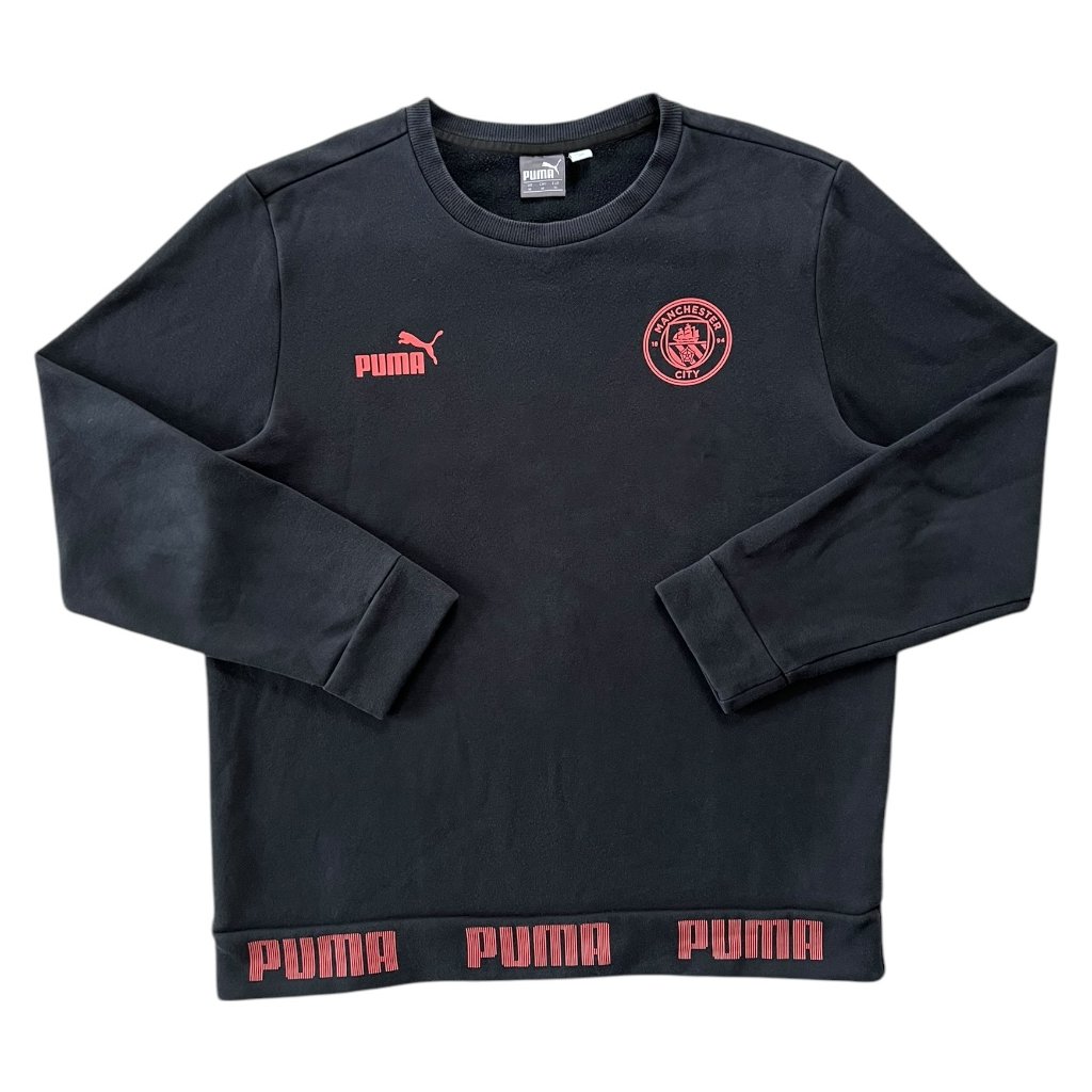 puma crewneck mikina černá manchester 1