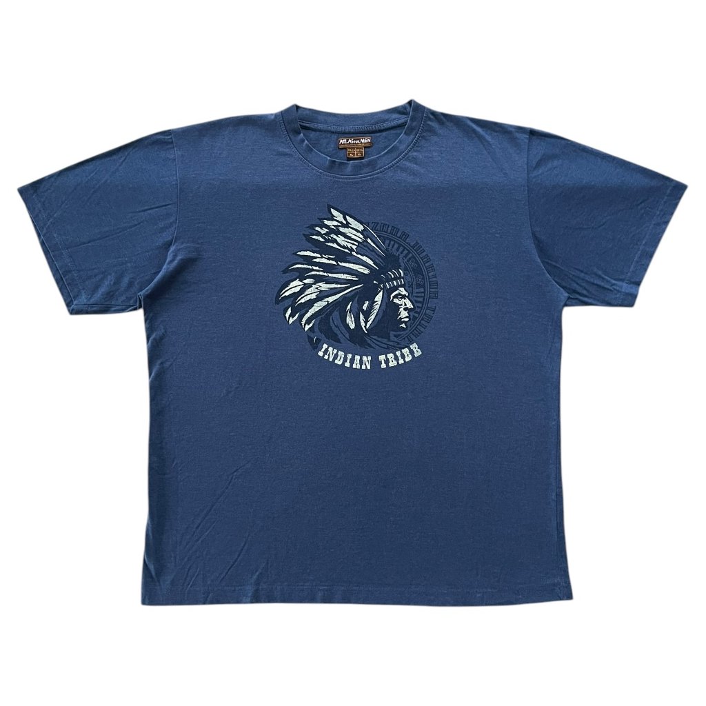 atlas for men vintage triko indian tribe modré 1
