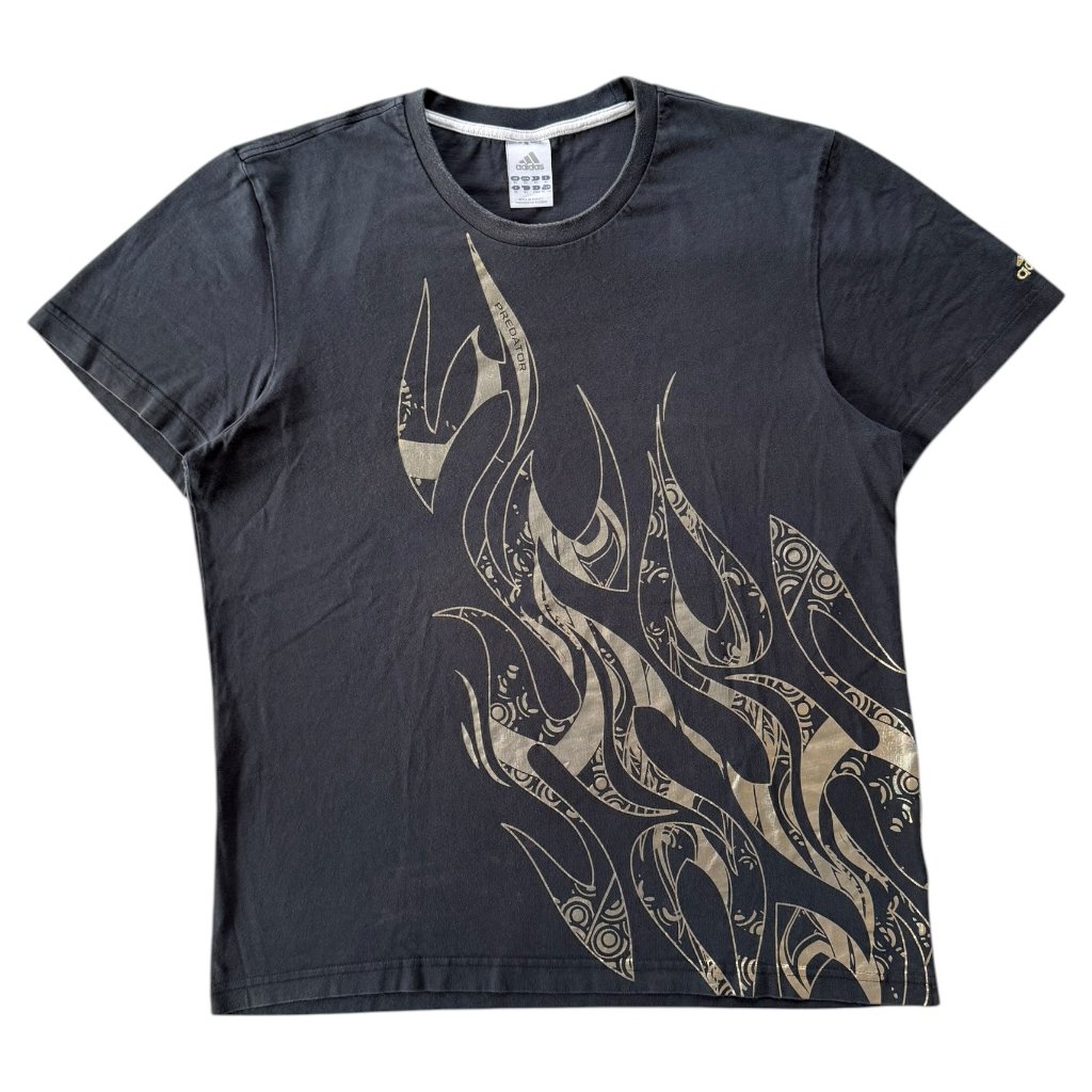 adidas print triko šedé 1