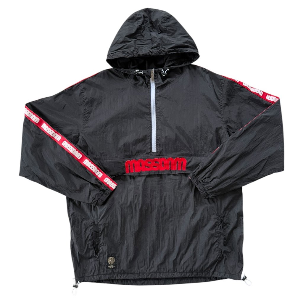 massdnm windbreaker bunda na 1:4 zip černá 1
