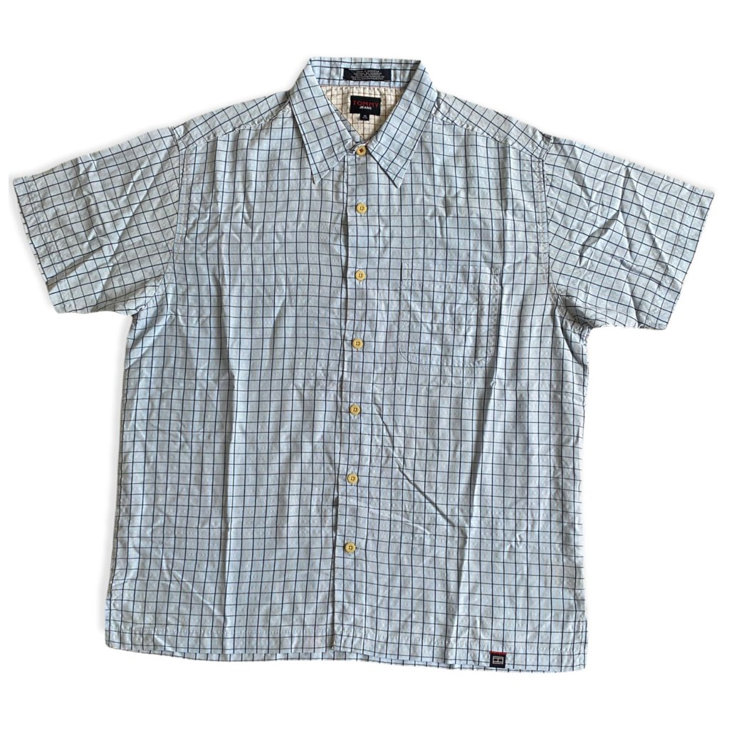 tommy jeans košile s krátkým rukávem