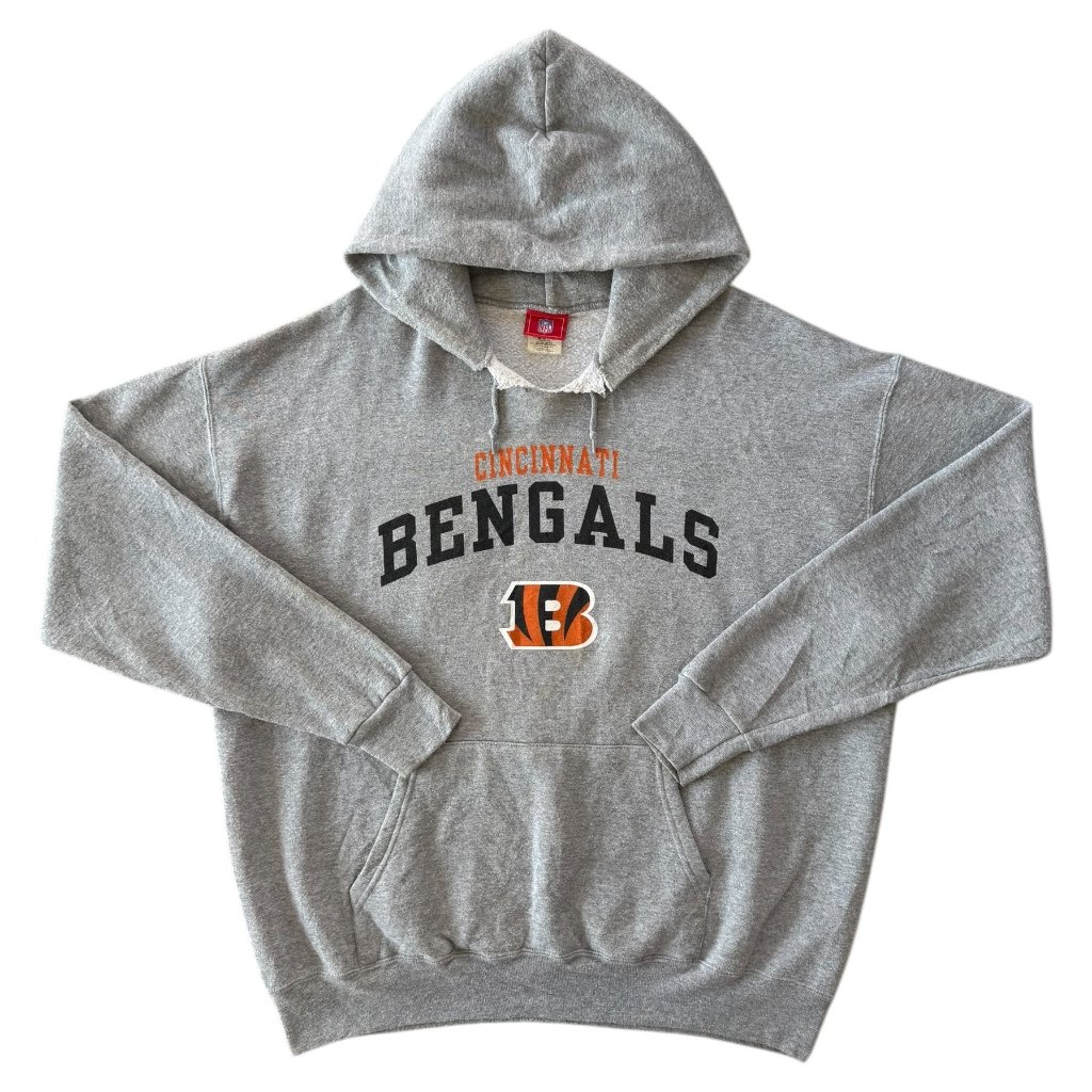 nfl vintage hoodie mikina šedá cincinnati bengals 1