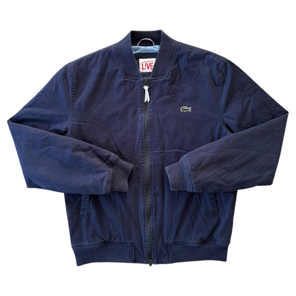 lacoste vintage přechodná bunda modrá 3