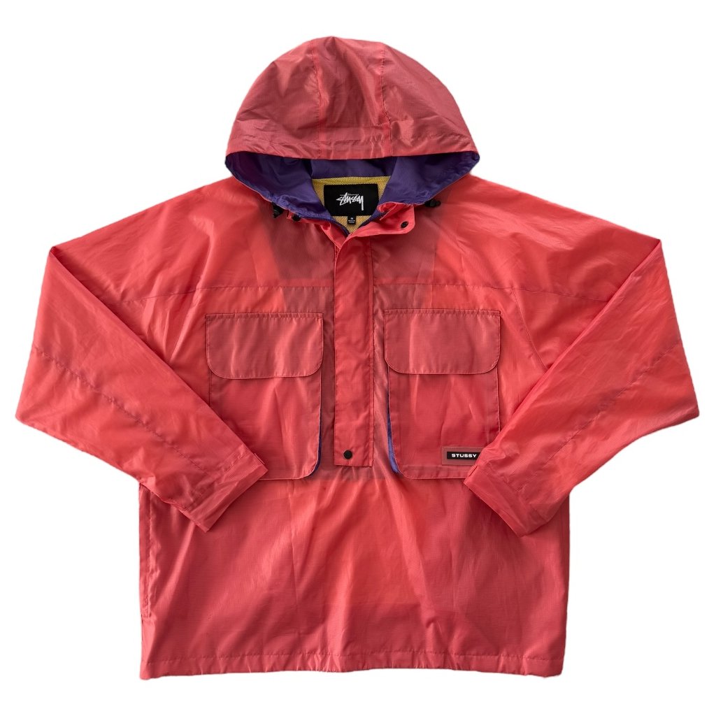 stussy bunda na 1:4 zip růžová 1