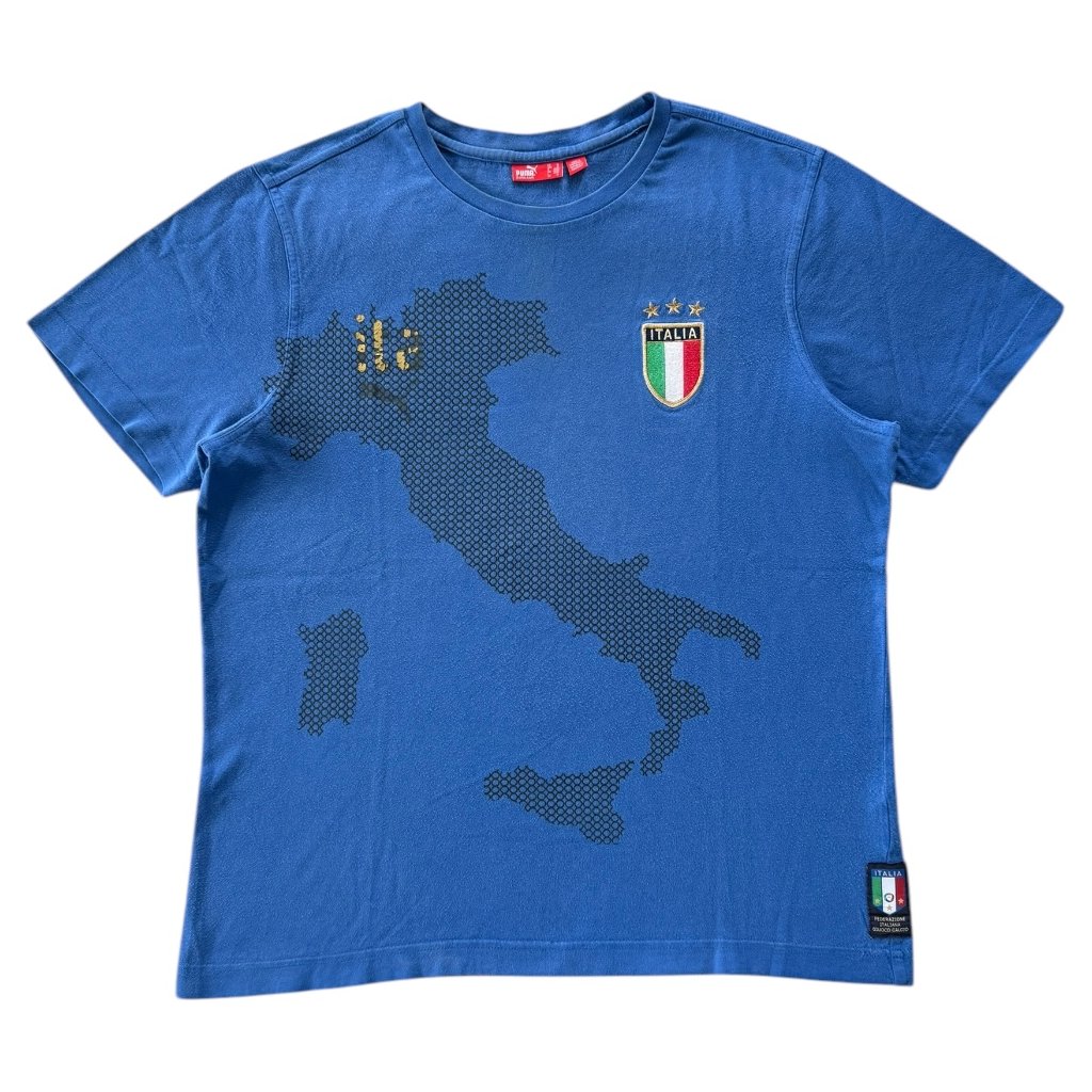 puma vintage triko modré italia 1