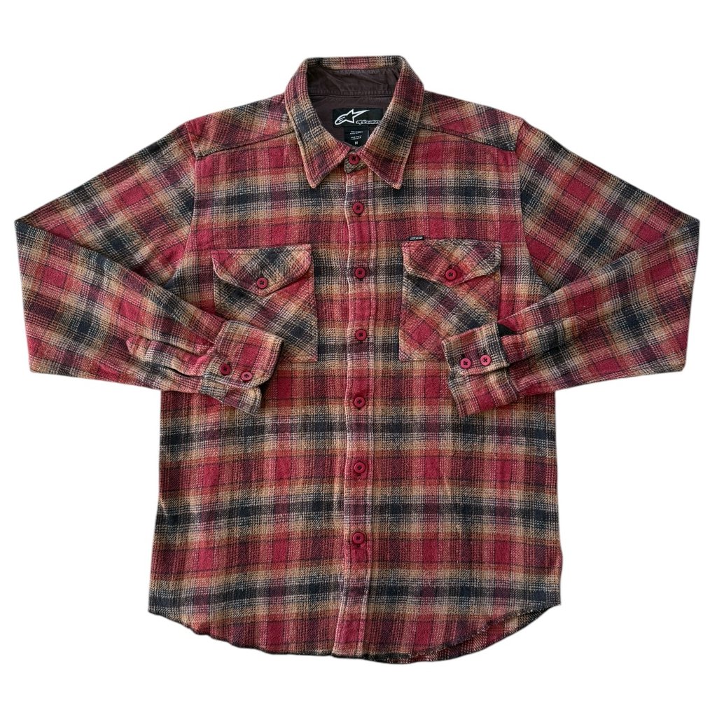 alpinestars vintage košile červená 1
