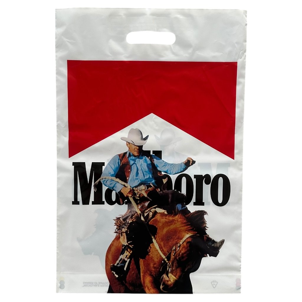marlboro 90s plastic bag cowboy cigarettes horse marlboro man 1
