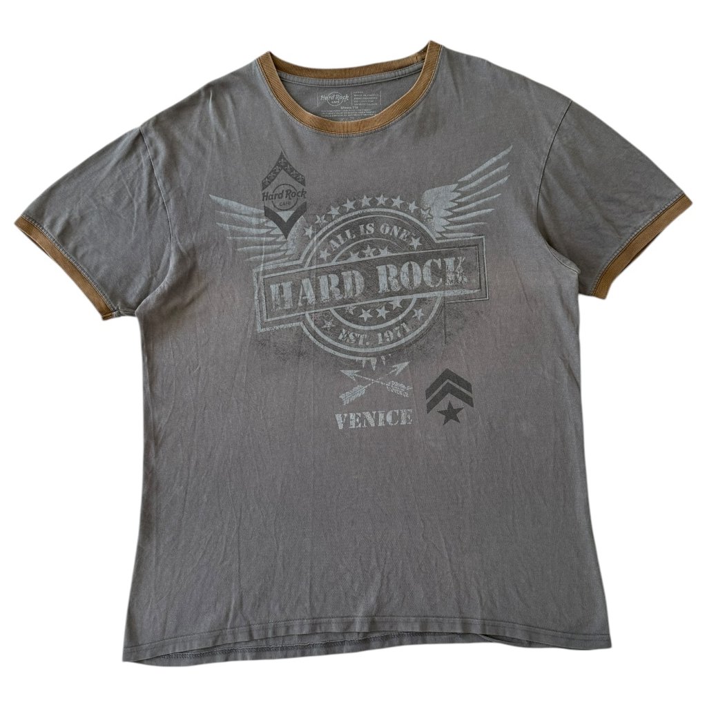hard rock cafe venice vintage triko šedé 1