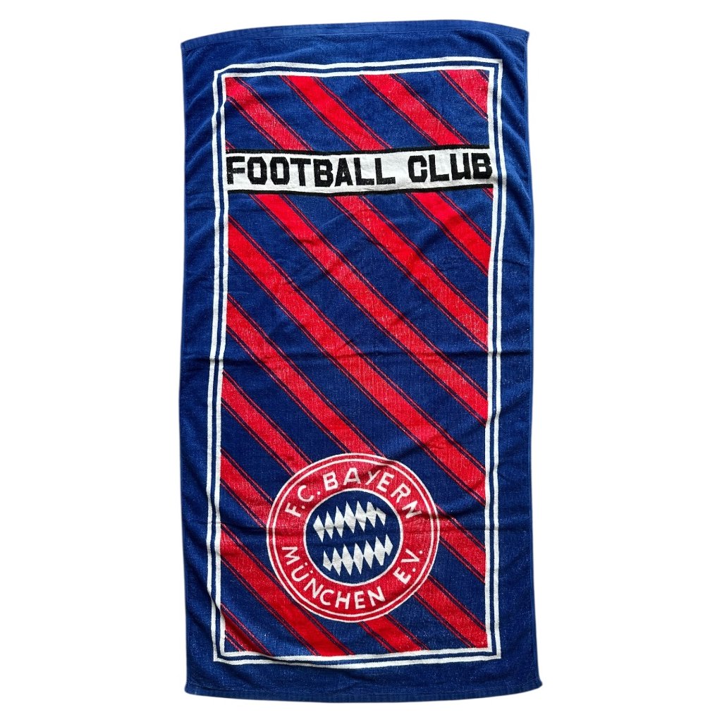 fc bayern munchen ev vintage beach towel 1
